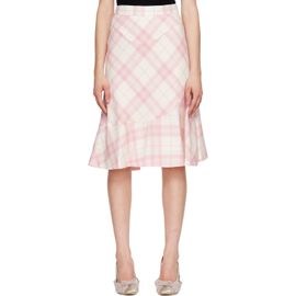 Vivienne Westwood Vivienne Westwood Pink & Off-White Adder Midi Skirt