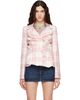 Vivienne Westwood Vivienne Westwood Pink & Off-White Drunken Tailored Blazer - 1