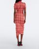Vivienne Westwood Vivienne Westwood Pulling checked ruched cotton midi dress - 6