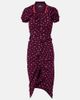 Vivienne Westwood Vivienne Westwood Pulling printed ruched cotton midi dress - 1