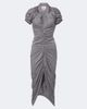 Vivienne Westwood Vivienne Westwood Pulling striped ruched cotton midi dress - 1