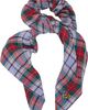 Vivienne Westwood Vivienne Westwood Purple & Red Tartan Large Scrunchie - 1