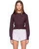 Vivienne Westwood Vivienne Westwood Purple Bea Cropped Cardigan - 1