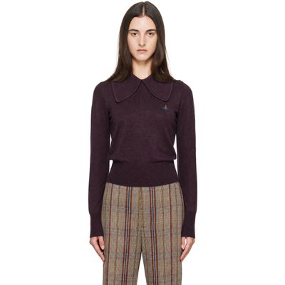 Vivienne Westwood Vivienne Westwood Purple Tie Bea Long Sleeve Polo