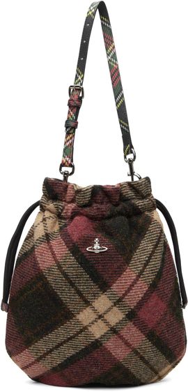 Vivienne Westwood Vivienne Westwood Red & Brown Drawstring Pouch