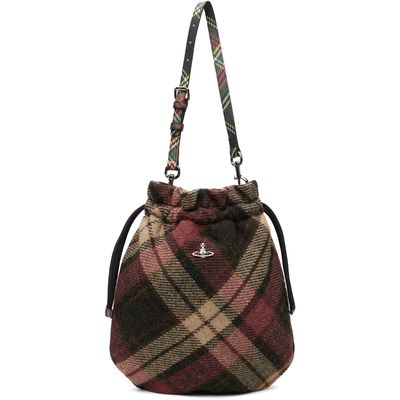 Vivienne Westwood Vivienne Westwood Red & Brown Drawstring Pouch