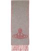 Vivienne Westwood Vivienne Westwood Red & Gray Double Face Scarf - 1