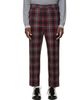 Vivienne Westwood Vivienne Westwood Red & Gray George Turn-Up Trousers - 1