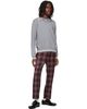 Vivienne Westwood Vivienne Westwood Red & Gray George Turn-Up Trousers - 4