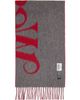 Vivienne Westwood Vivienne Westwood Red & Gray Wool Logo Scarf - 2