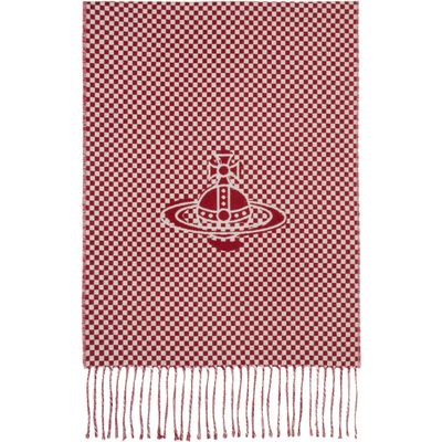 Vivienne Westwood Vivienne Westwood Red & White Checkmate Scarf