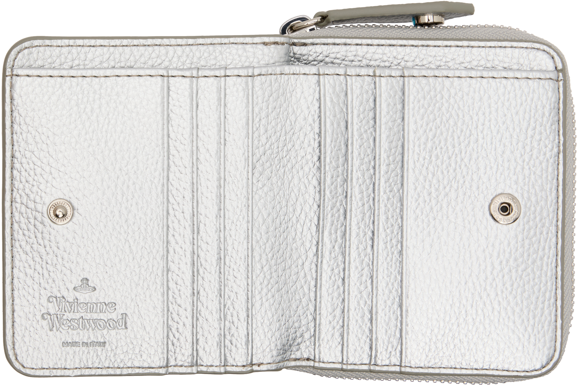 Vivienne Westwood - Silver Zip Medium Wallet