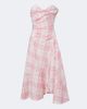 Vivienne Westwood Vivienne Westwood Spiral checked wool-blend bustier dress - 1