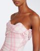 Vivienne Westwood Vivienne Westwood Spiral checked wool-blend bustier dress - 3