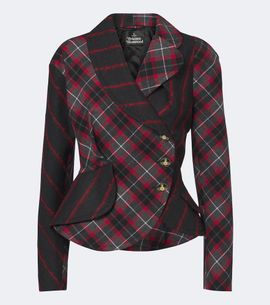Vivienne Westwood Vivienne Westwood Stormy peplum tartan wool jacket