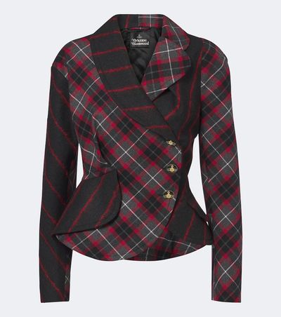 Vivienne Westwood Vivienne Westwood Stormy peplum tartan wool jacket