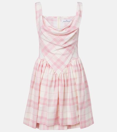 Vivienne Westwood Vivienne Westwood Sunday checked wool-blend minidress