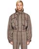 Vivienne Westwood Vivienne Westwood Taupe Memphis Cropped Bomber Jacket - 1