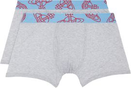 Vivienne Westwood Vivienne Westwood Two-Pack Gray Band Boxer Briefs