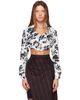 Vivienne Westwood Vivienne Westwood White & Black Cropped Drunken Shirt - 1