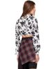 Vivienne Westwood Vivienne Westwood White & Black Cropped Drunken Shirt - 3