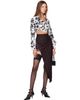 Vivienne Westwood Vivienne Westwood White & Black Cropped Drunken Shirt - 4