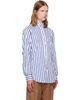 Vivienne Westwood Vivienne Westwood White & Blue Two Button Krall Shirt - 2