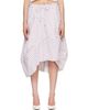 Vivienne Westwood Vivienne Westwood White & Burgundy Aerodrome Midi Skirt - 1