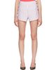 Vivienne Westwood Vivienne Westwood White & Burgundy Elle Button Shorts - 1