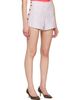 Vivienne Westwood Vivienne Westwood White & Burgundy Elle Button Shorts - 2