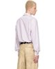 Vivienne Westwood Vivienne Westwood White & Burgundy Two Button Krall Shirt - 3
