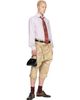 Vivienne Westwood Vivienne Westwood White & Burgundy Two Button Krall Shirt - 5