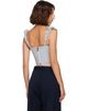 Vivienne Westwood Vivienne Westwood White & Navy Sunday Corset Top - 3