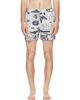 Vivienne Westwood Vivienne Westwood White Classic Boxer Swim Shorts - 1