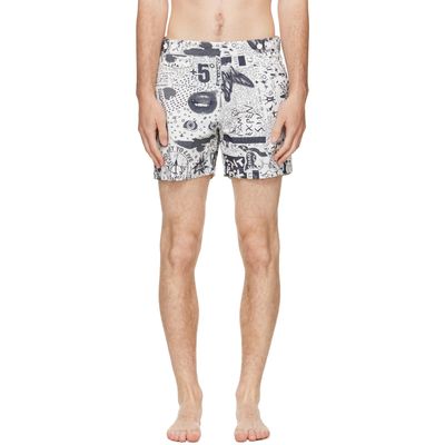 Vivienne Westwood Vivienne Westwood White Classic Boxer Swim Shorts