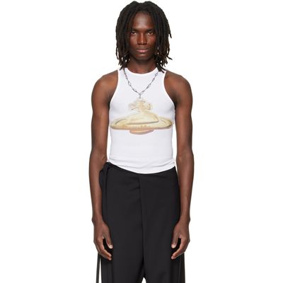 Vivienne Westwood Vivienne Westwood White Gold Orb 90s Tank Top