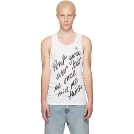 Vivienne Westwood Vivienne Westwood White 'Kiss Me Twice' Tank Top