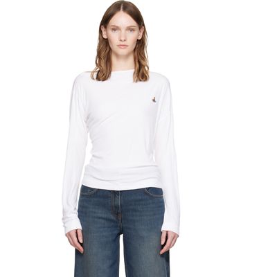 Vivienne Westwood Vivienne Westwood White Long Sleeve Hebo T-shirt