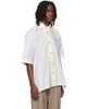 Vivienne Westwood Vivienne Westwood White S/S Asymmetric Collar Shirt - 2