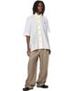 Vivienne Westwood Vivienne Westwood White S/S Asymmetric Collar Shirt - 4