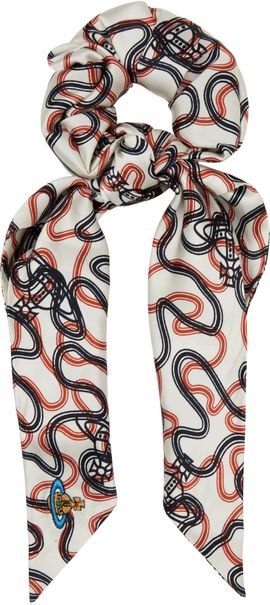 Vivienne Westwood Vivienne Westwood White Wiggle Large Scrunchie