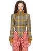 Vivienne Westwood Vivienne Westwood Yellow & Blue Historical Bomber Jacket - 1