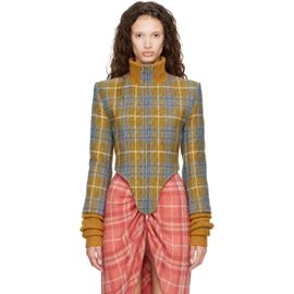 Vivienne Westwood Vivienne Westwood Yellow & Blue Historical Bomber Jacket