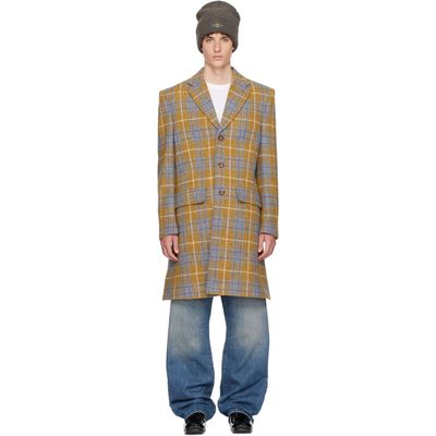 Vivienne Westwood Vivienne Westwood Yellow & Blue Huddersfield Coat