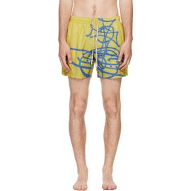 Vivienne Westwood Vivienne Westwood Yellow Surf Boxer Swim Shorts