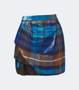 Vivienne Westwood Vivienne Westwood Zora draped plaid miniskirt