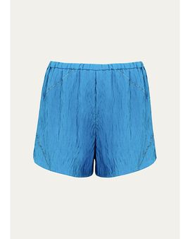 Vix Bailey Textured Elasticized Shorts
