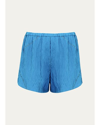 Vix Bailey Textured Elasticized Shorts