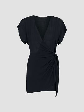 ViX by Paula Hermanny Women's Emily Wrap Cover-Up Mini Dress