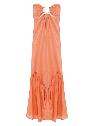 ViX by Paula Hermanny Women's Harper U-Ring Halter Maxi Dress